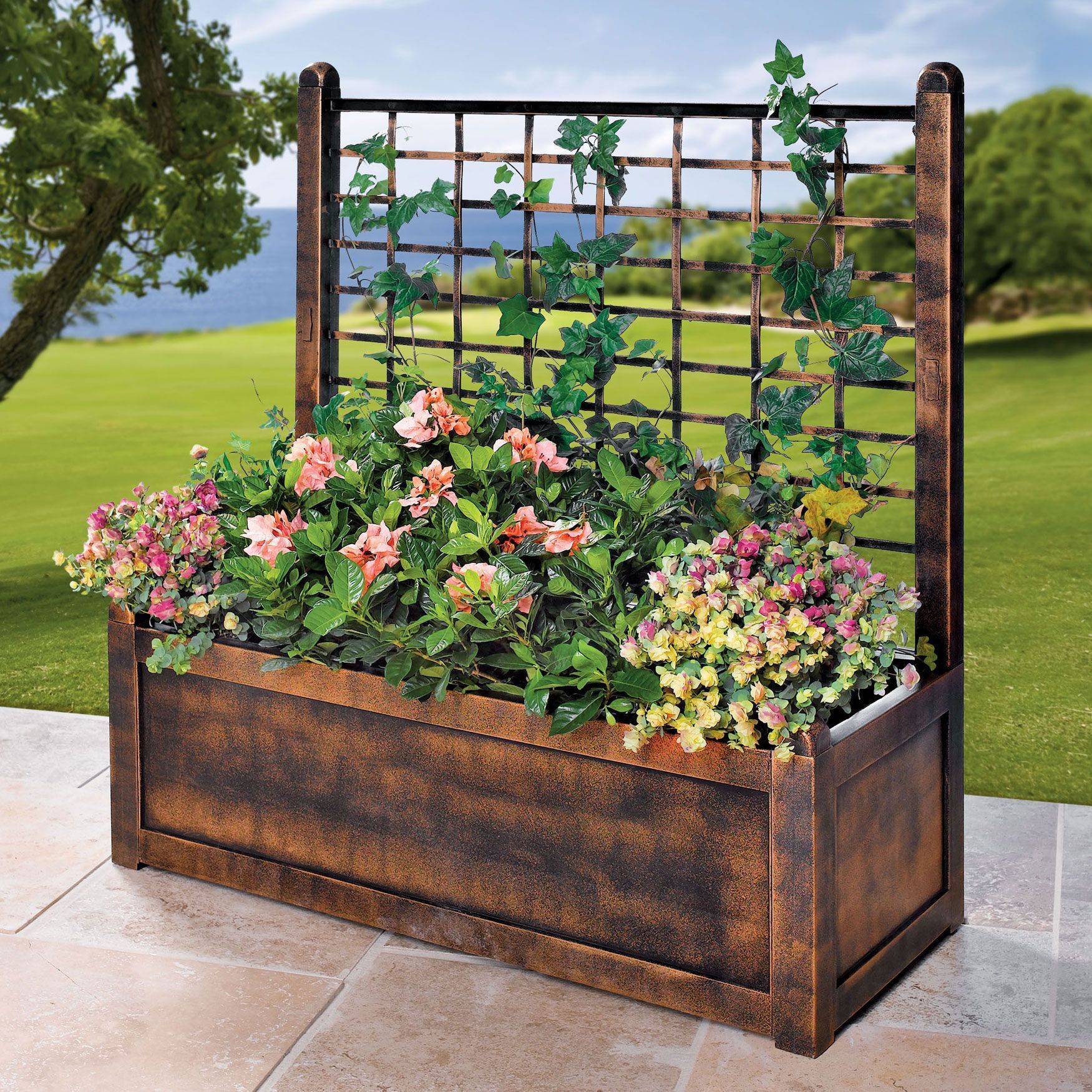 20 Garden Trellis with Planter Boxes Ideas To Consider SharonSable