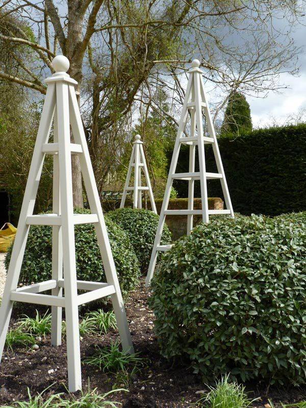 Diy Wood Obelisk Trellis Wood Garden Obelisk Trellis