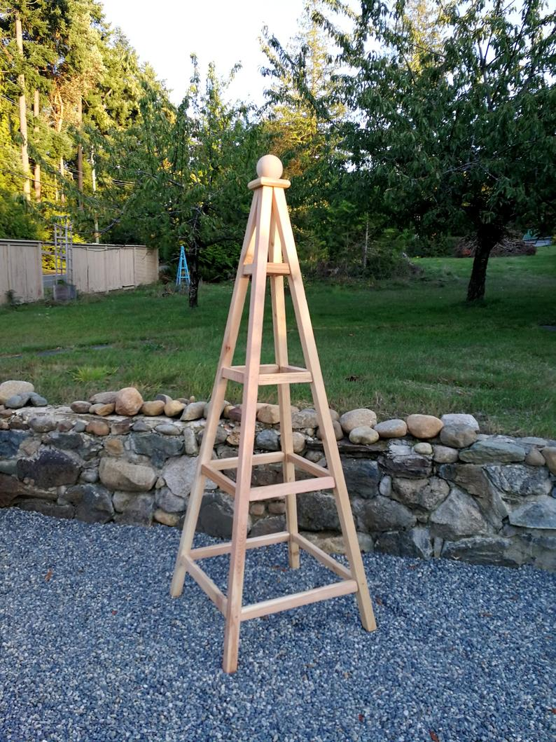 Garden Obelisk Trellis Ideas