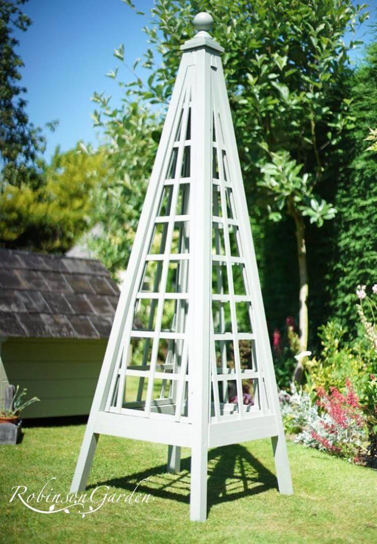 Wood Obelisk Garden Trellis Vielleicht