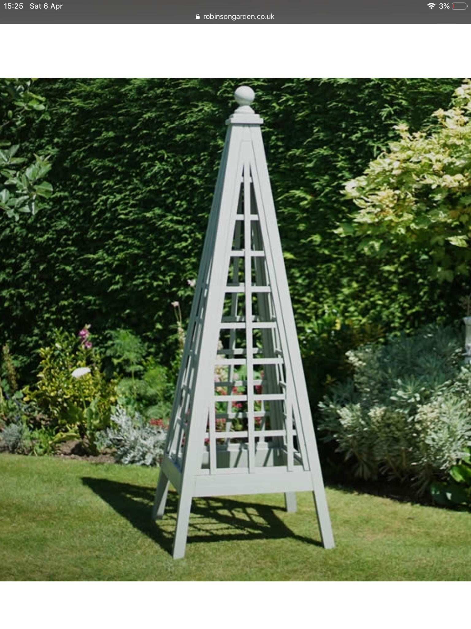 Wood Obelisk Garden Trellis Vielleicht