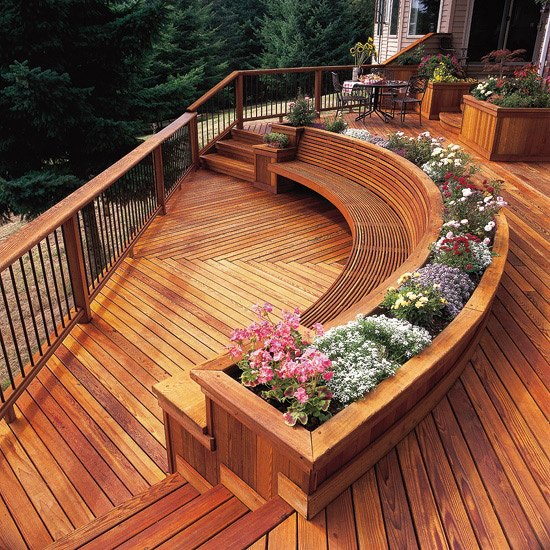 Decks Raised Grade Level Outdoor Design Landscaping Ideas House Plans