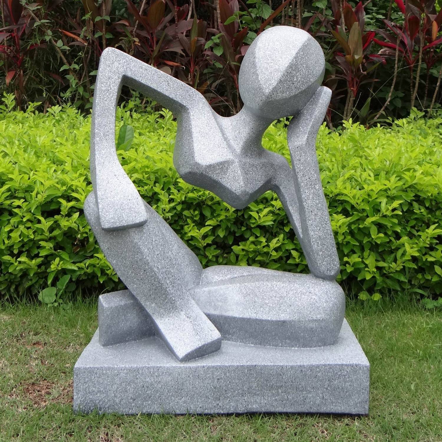 Aimik Meditating Zen Garden Yoga Figurine Poly Resin Animal Sculpture