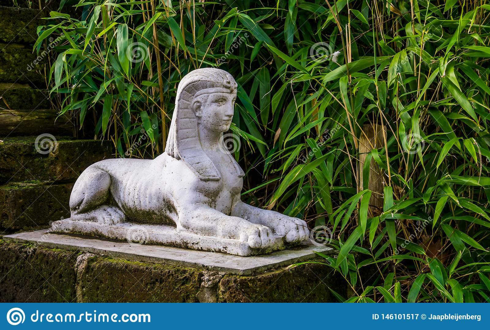 Vintage Sphinx Garden Statue Chairish