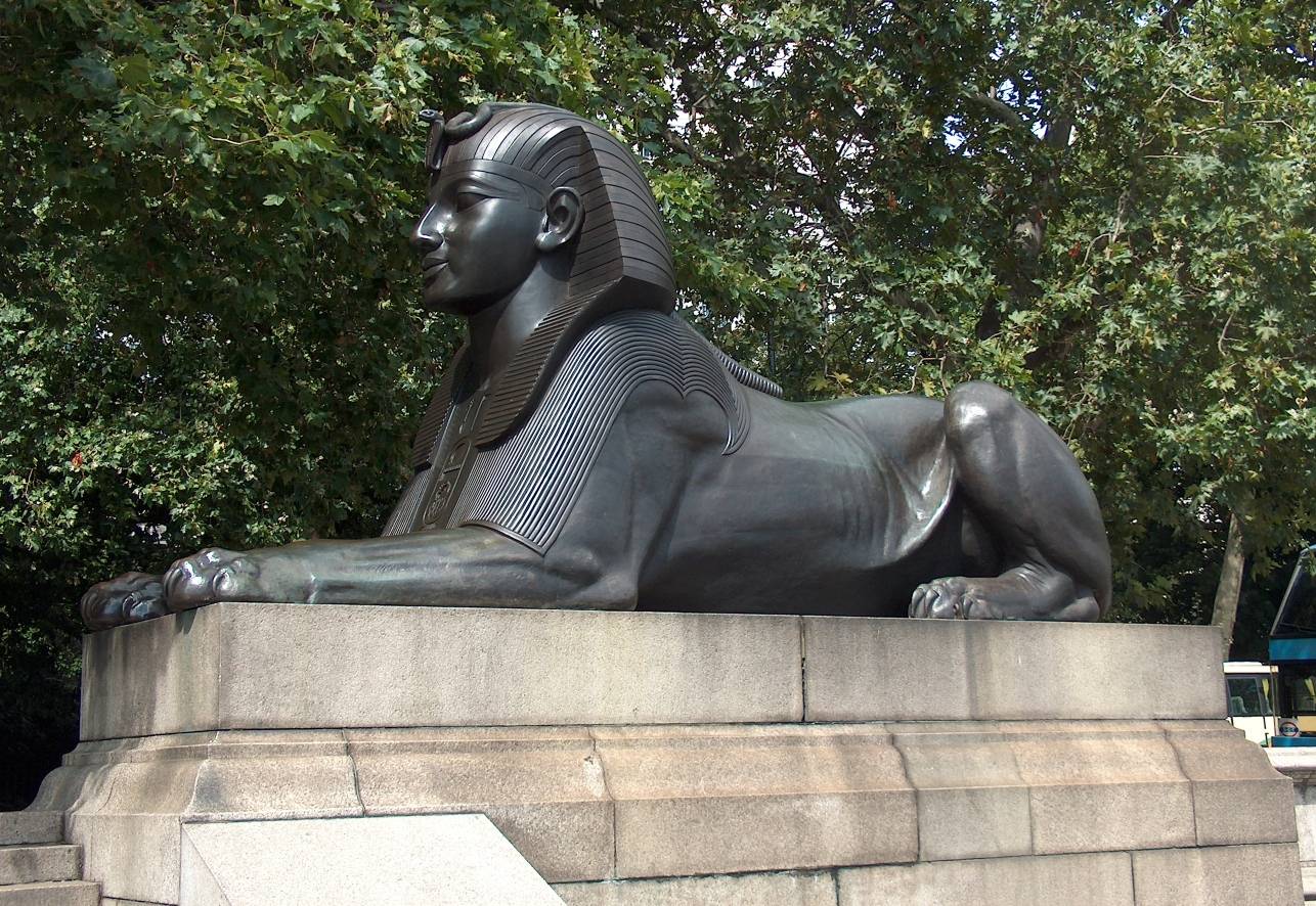 Vintage Sphinx Garden Statue Chairish