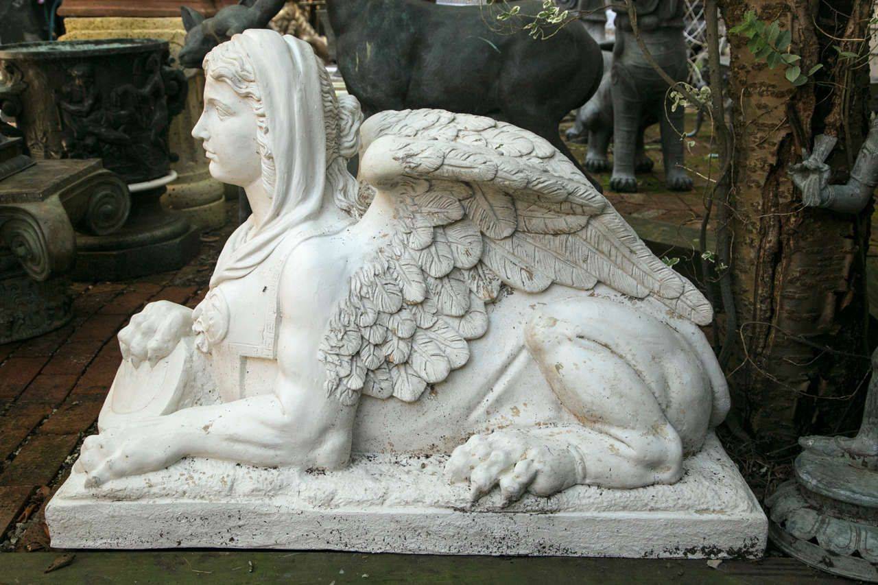 Winged Sphinx Eagle Statue