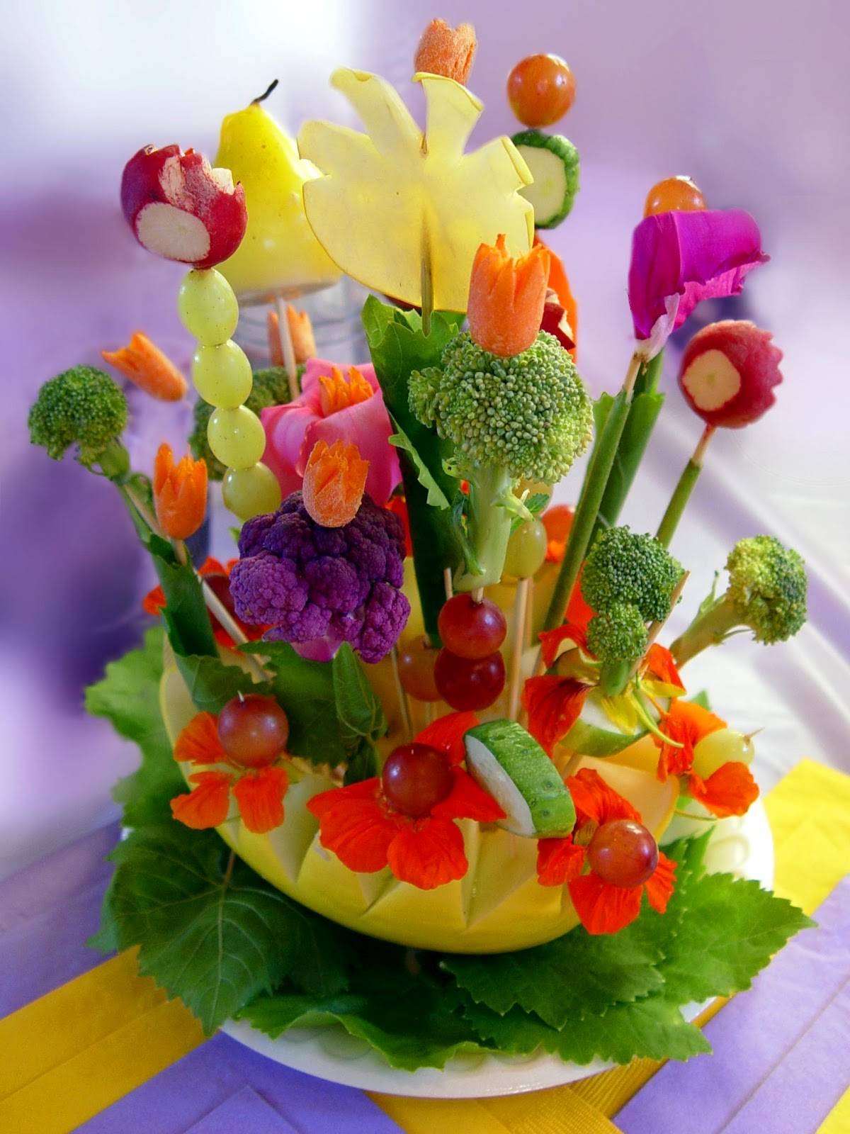 Fruit And Vegetable Bouquets