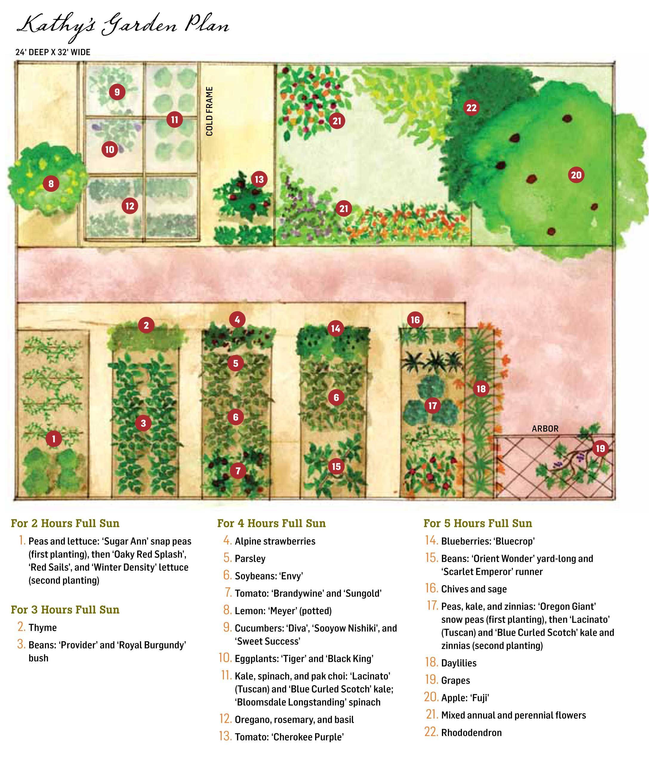 Free Vegetable Garden Layout
