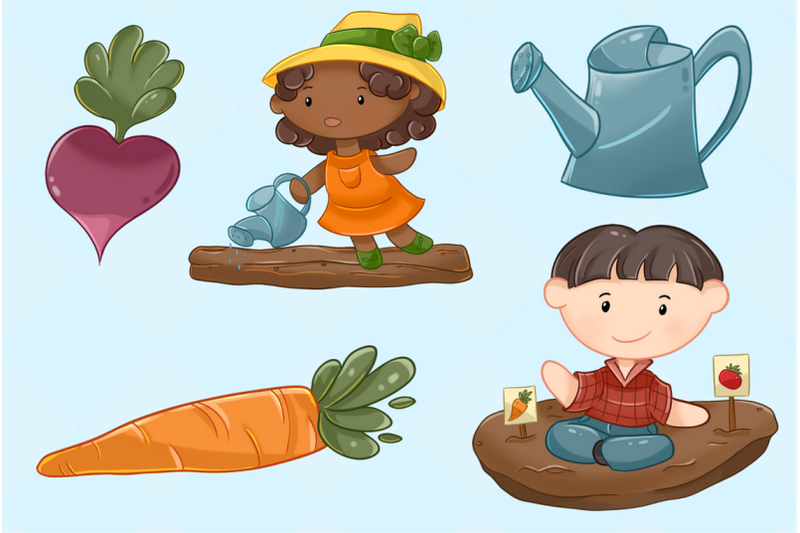 Animated Vegetable Garden Clipart