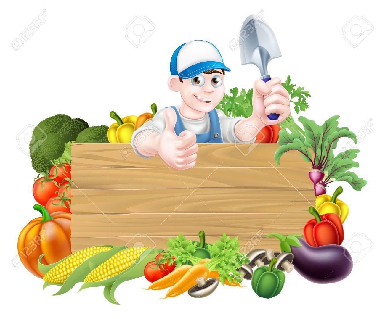A Vegetable Garden Clipart