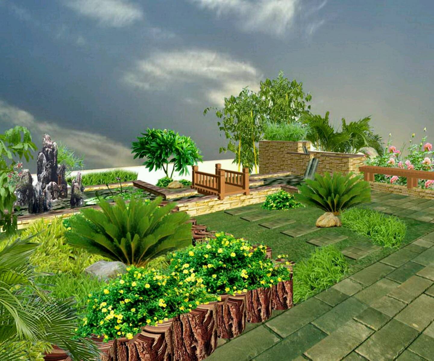 Garden Landscape Patio Luxury Backyard Hardscape Ideas Landscaping A