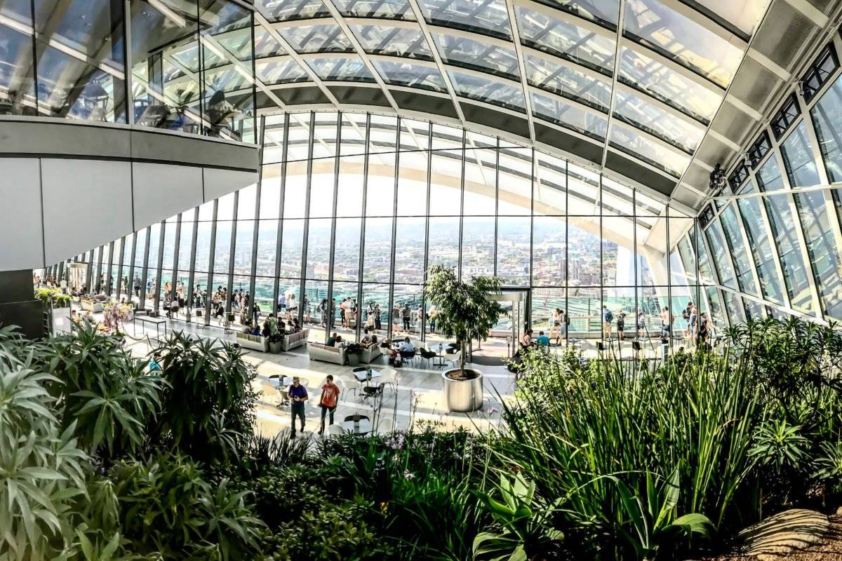 London Rooftop Garden Breakfast