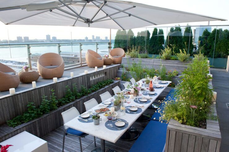 Rooftop Lounge Lighting