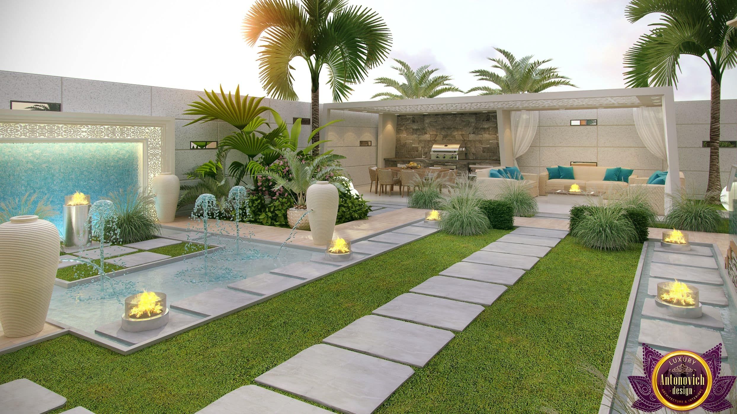 Modern Luxury Homes Beautiful Garden Designs