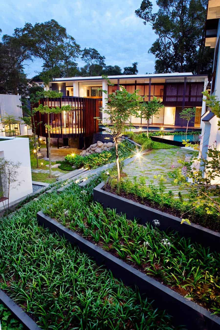Modern Luxury Homes Beautiful Garden Designs