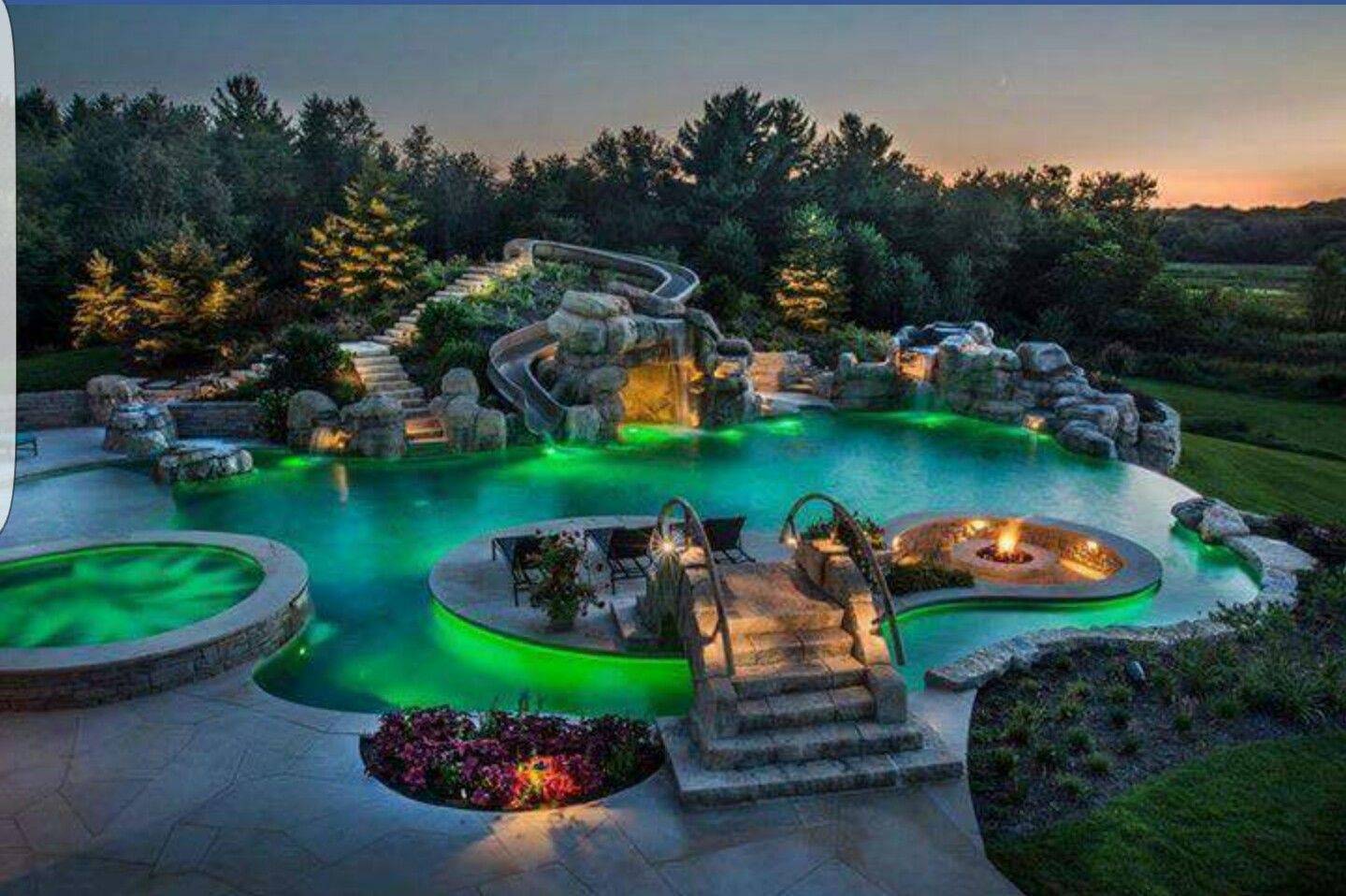 Custom Tropical Backyard