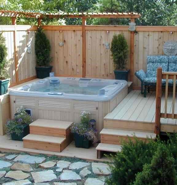 Hot Tub Hot Tub Landscaping