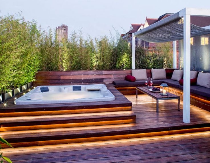 Stunning Garden Hot Tub Designs