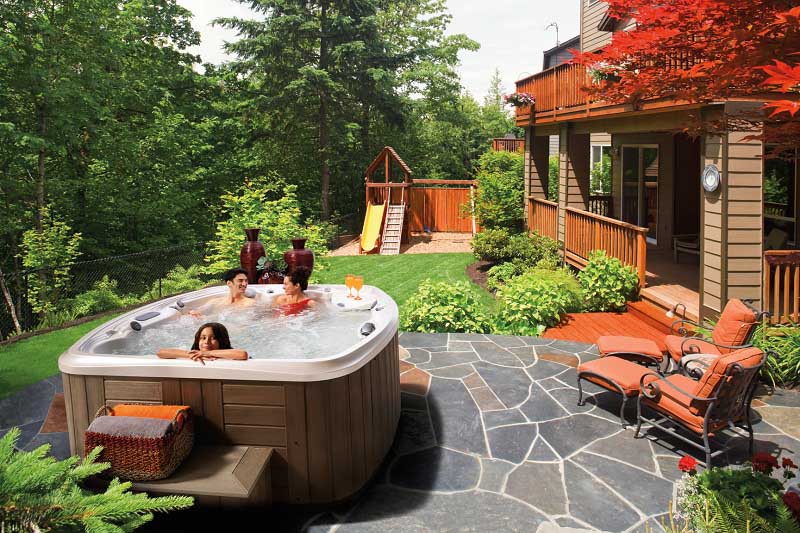 Patio Backyard Jacuzzi Ideas Outdoor Hot Tubs Spa Design