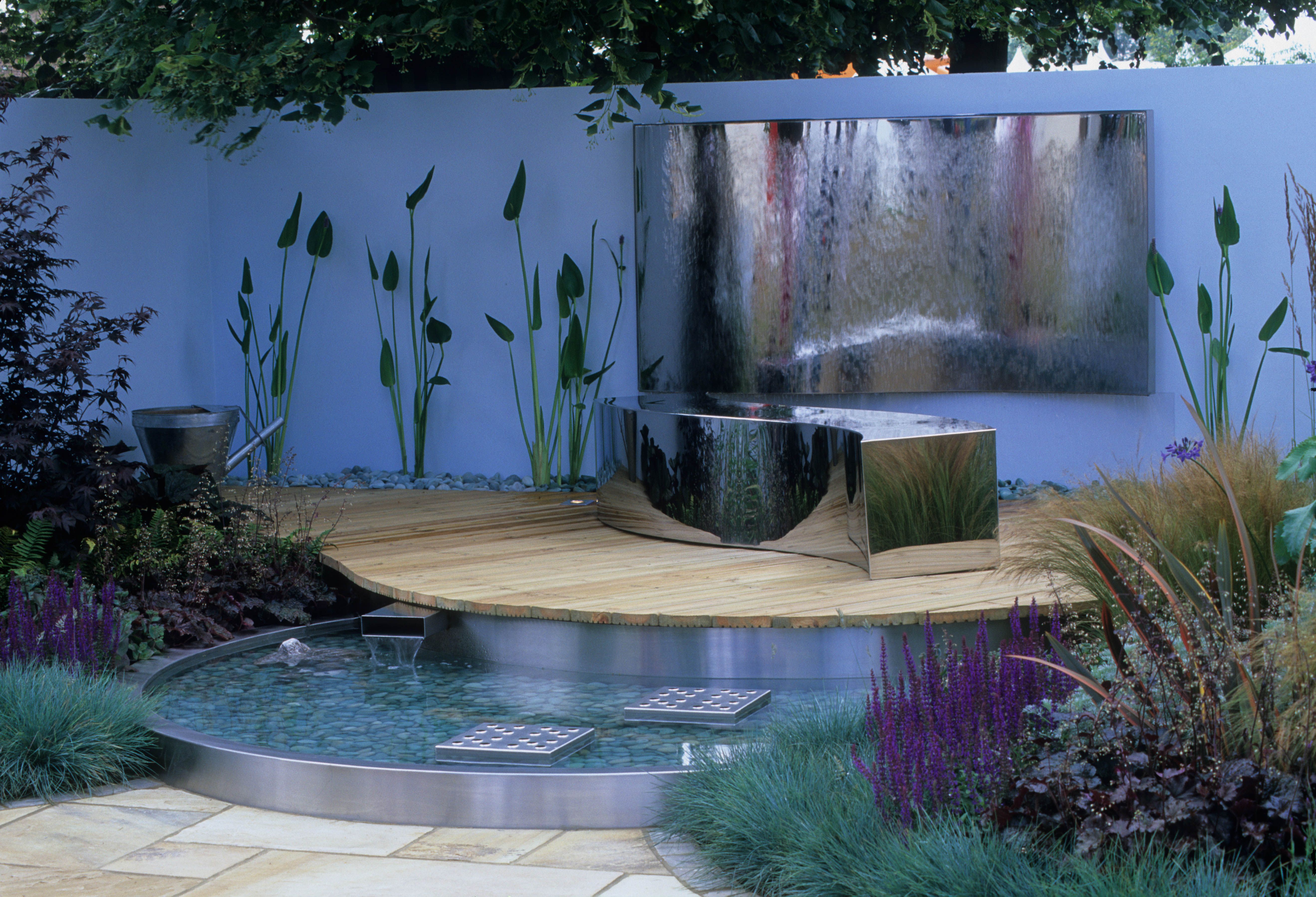 Modern Garden Design Landscaping Backyard Water Fountains