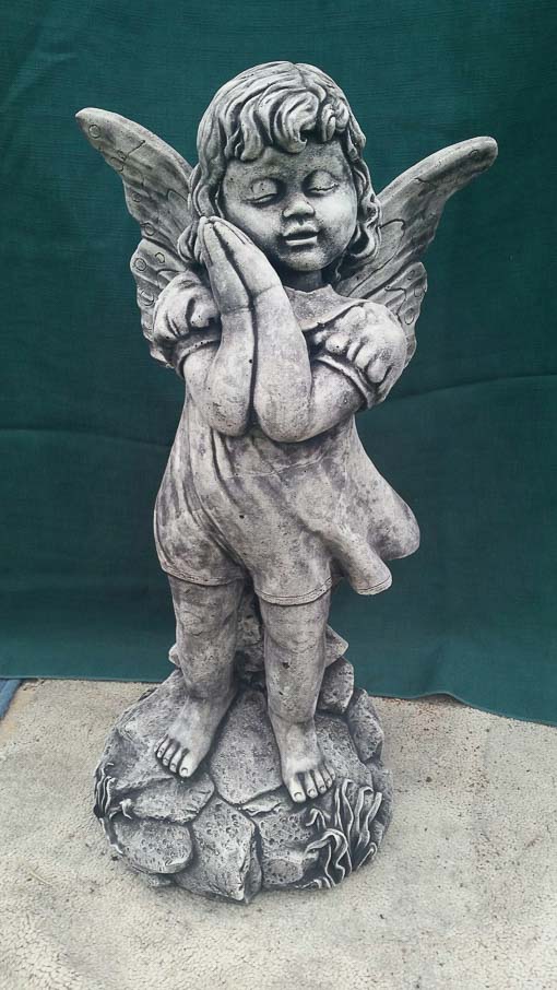 Large Standing Fairy Statue Garden Ornament Fairy Garden Cottage
