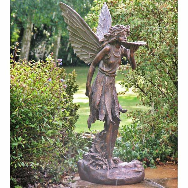 Resin Solar Fairy Garden Statues