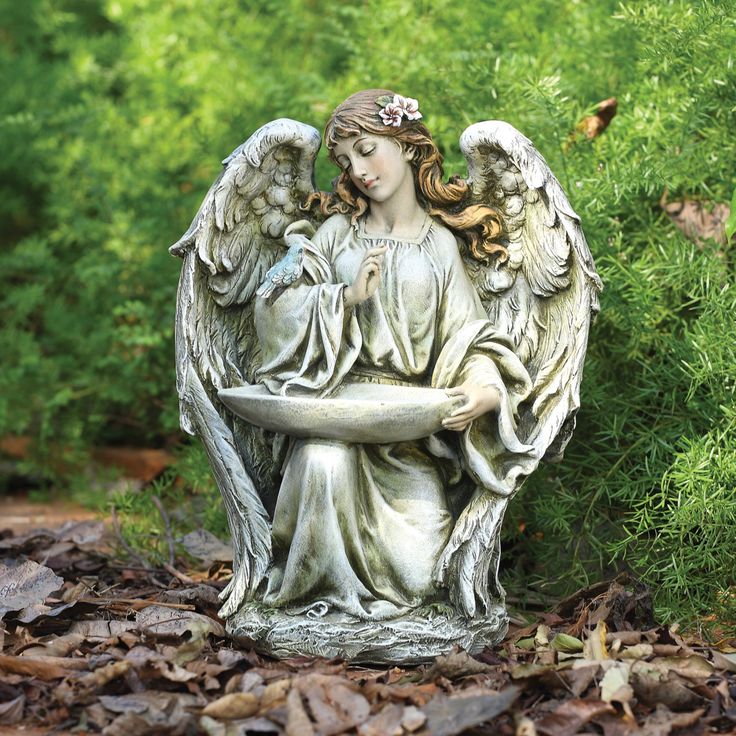 Essential Garden Kneeling Angel Statuary