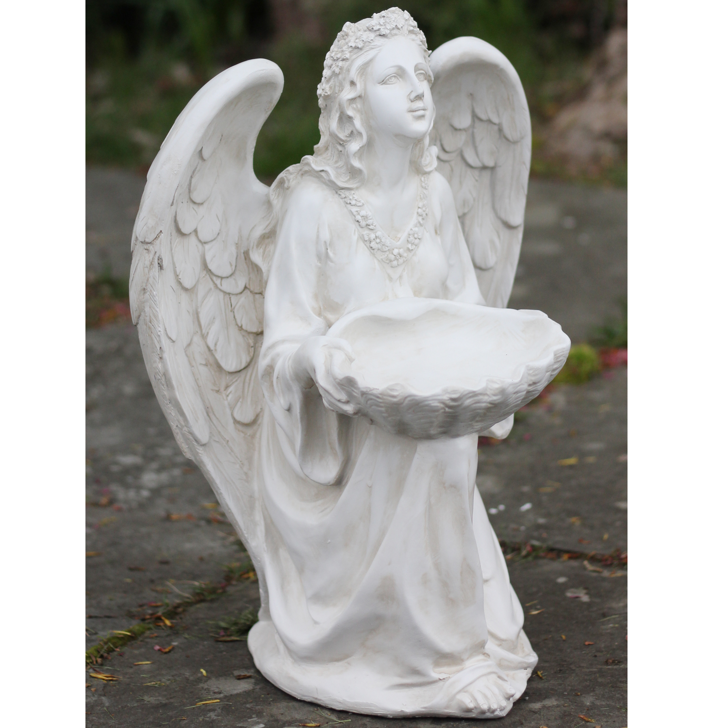 Napco Kneeling Angel Birdfeeder