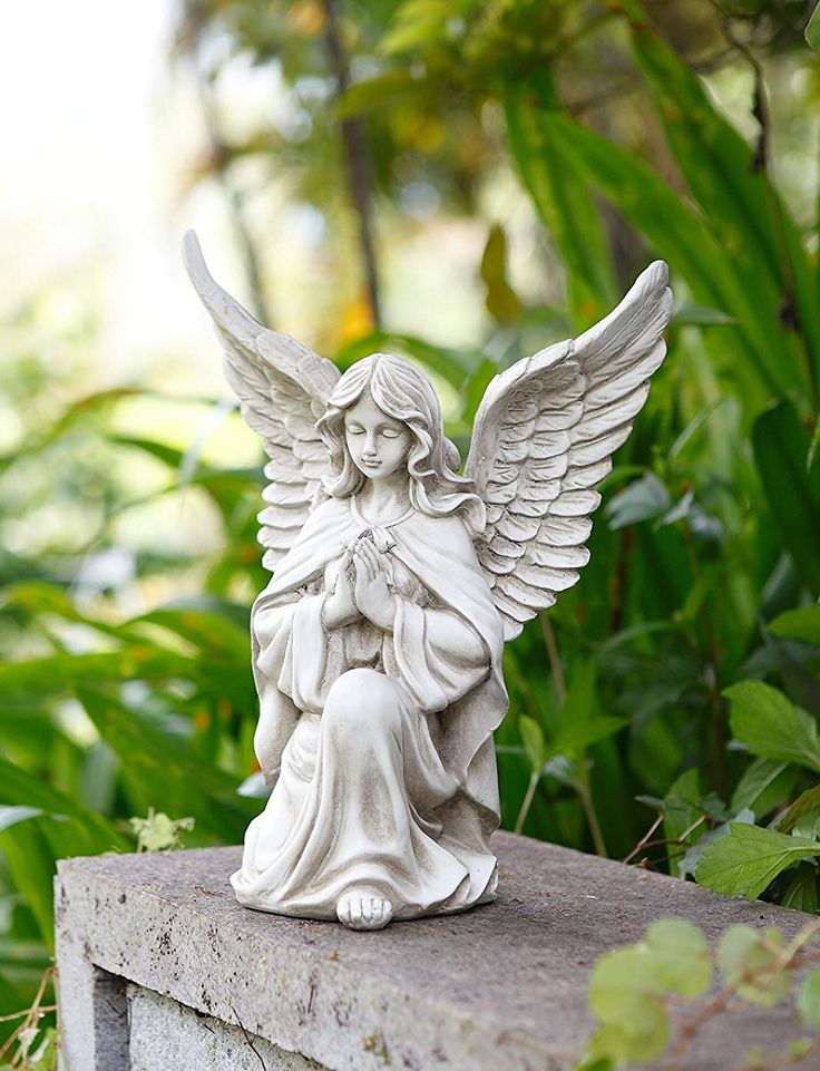 Josephs Studio Sleek Praying Angel Outdoor Garden Statues