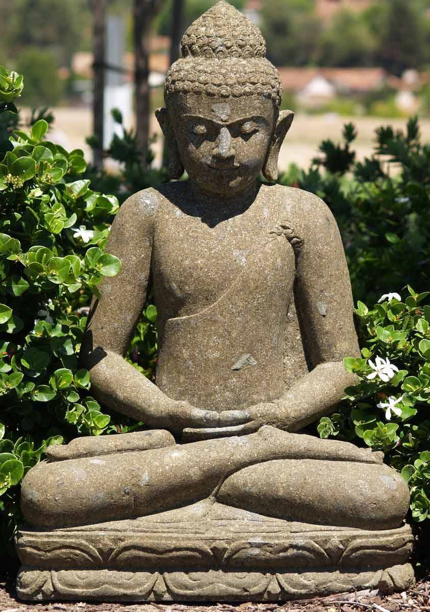 Alfresco Home Seated Buddha Garden Statue Buddha Statue Buddha