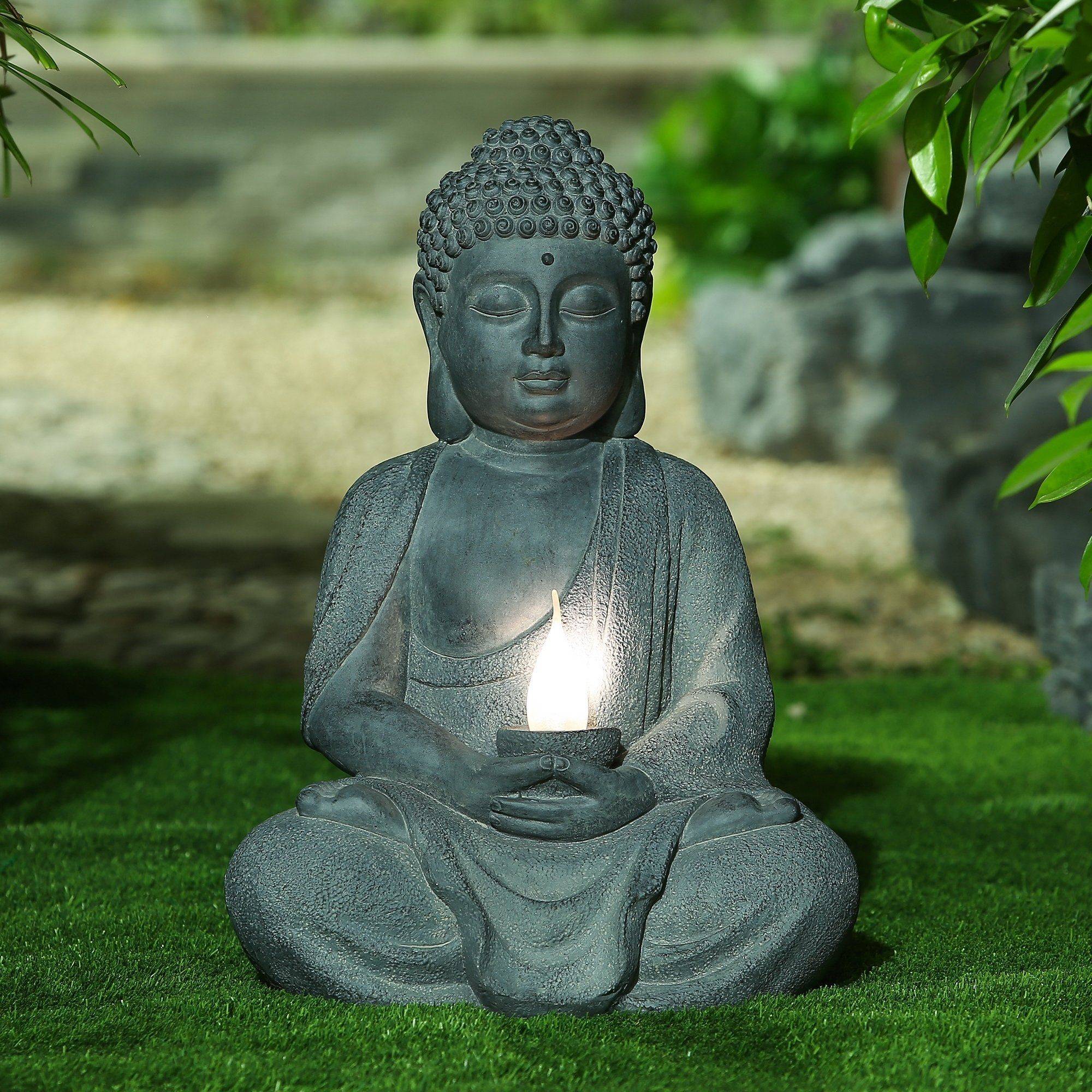 Sold Meditating Garden Japanese Buddha Statue