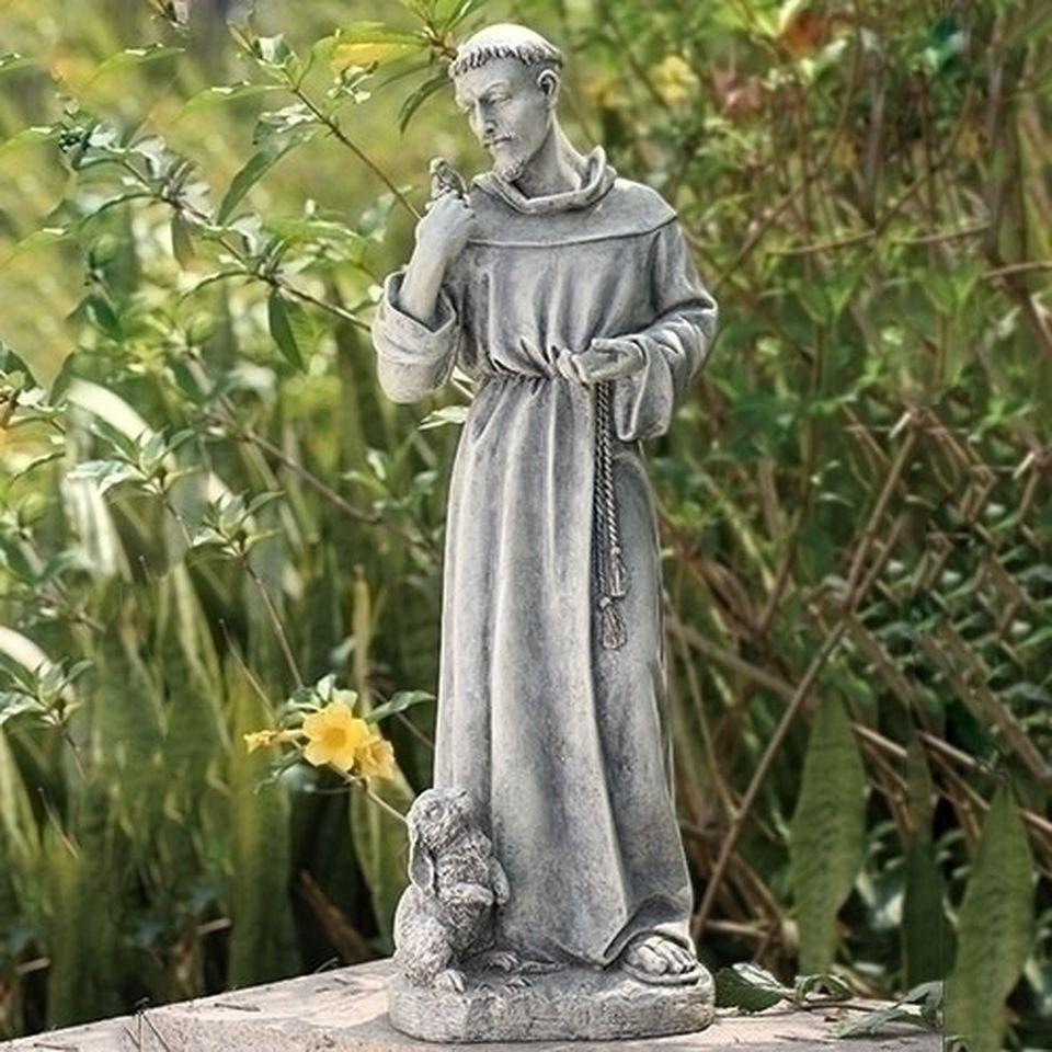 St Francis Garden Statue Concrete Great Gardening Websites