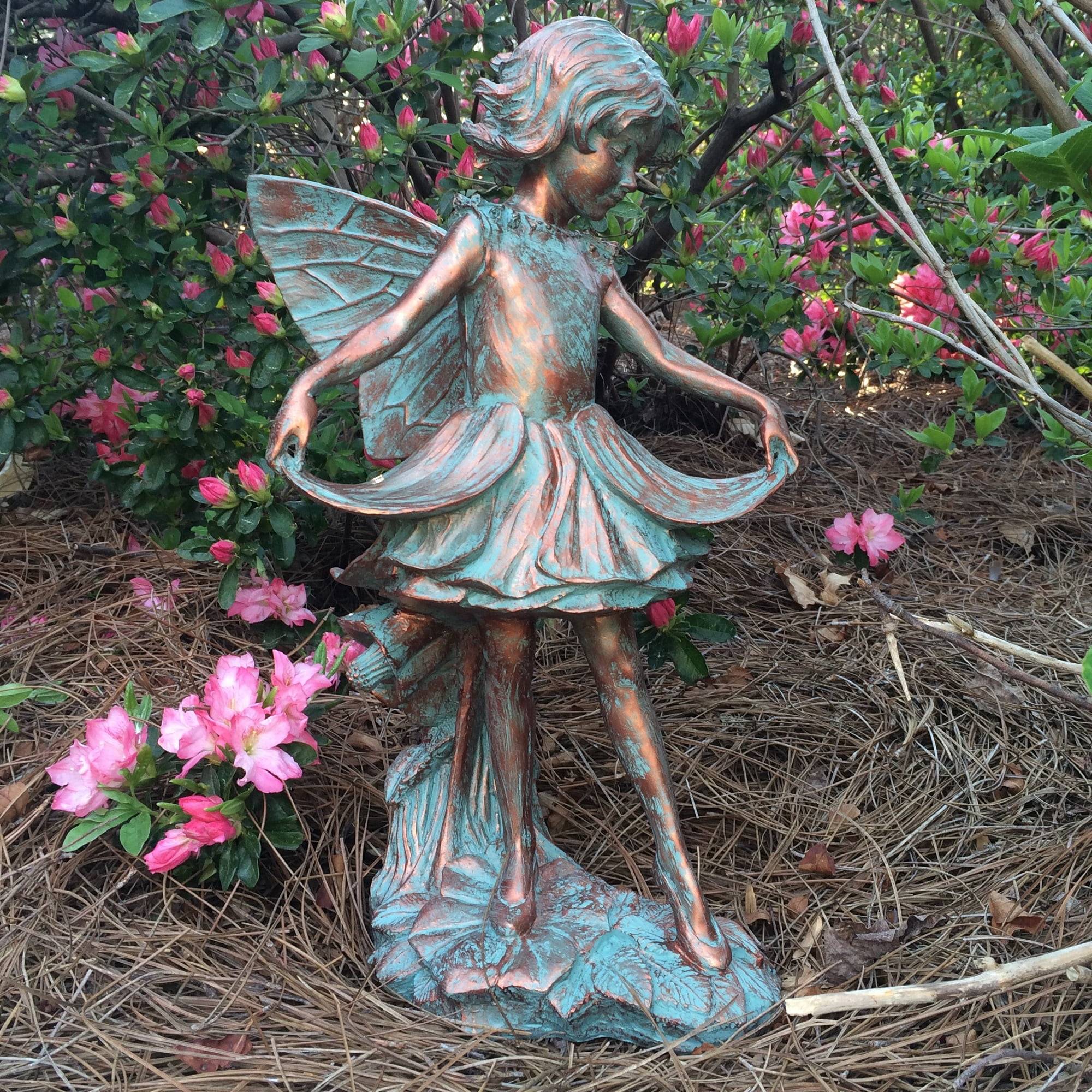 Perfectpatio Sitting Fairy Garden Statue Walmartcom Walmartcom