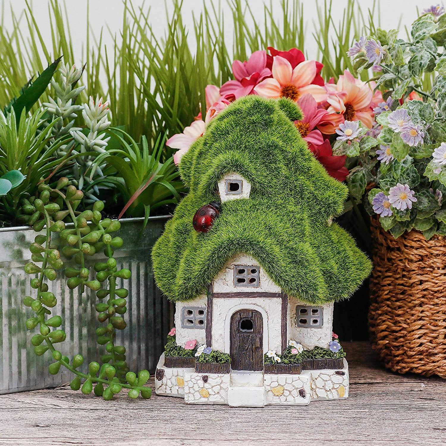 Sitting Fairy Statue Garden Fairies Resin Craft Garden