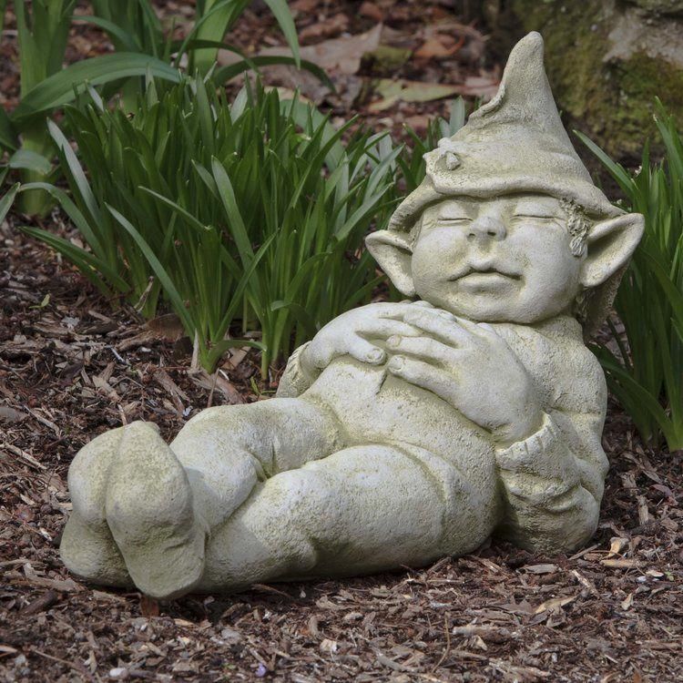 Sol Outdoor Flower Fairy Sitting Tinted Stone Effect Statue