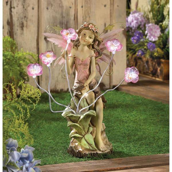 Garden Blooms Fairy Solar Statue Wholesale