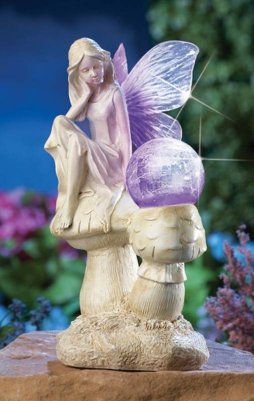 Solar Guiding Light Fairy Statuary Fairy Statues