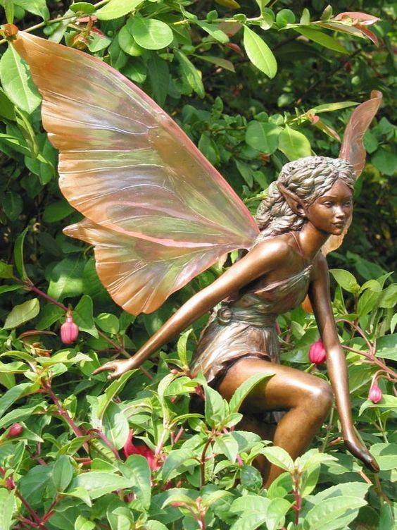 Enchanted Fairy And Frog Garden Statue Garden Statues Fairy Statues
