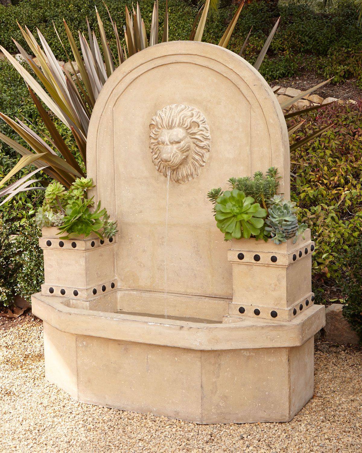 Lion Head Faux Stone