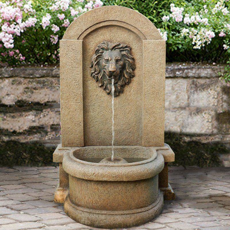 Lions Head European Gardencourtyard Fountain