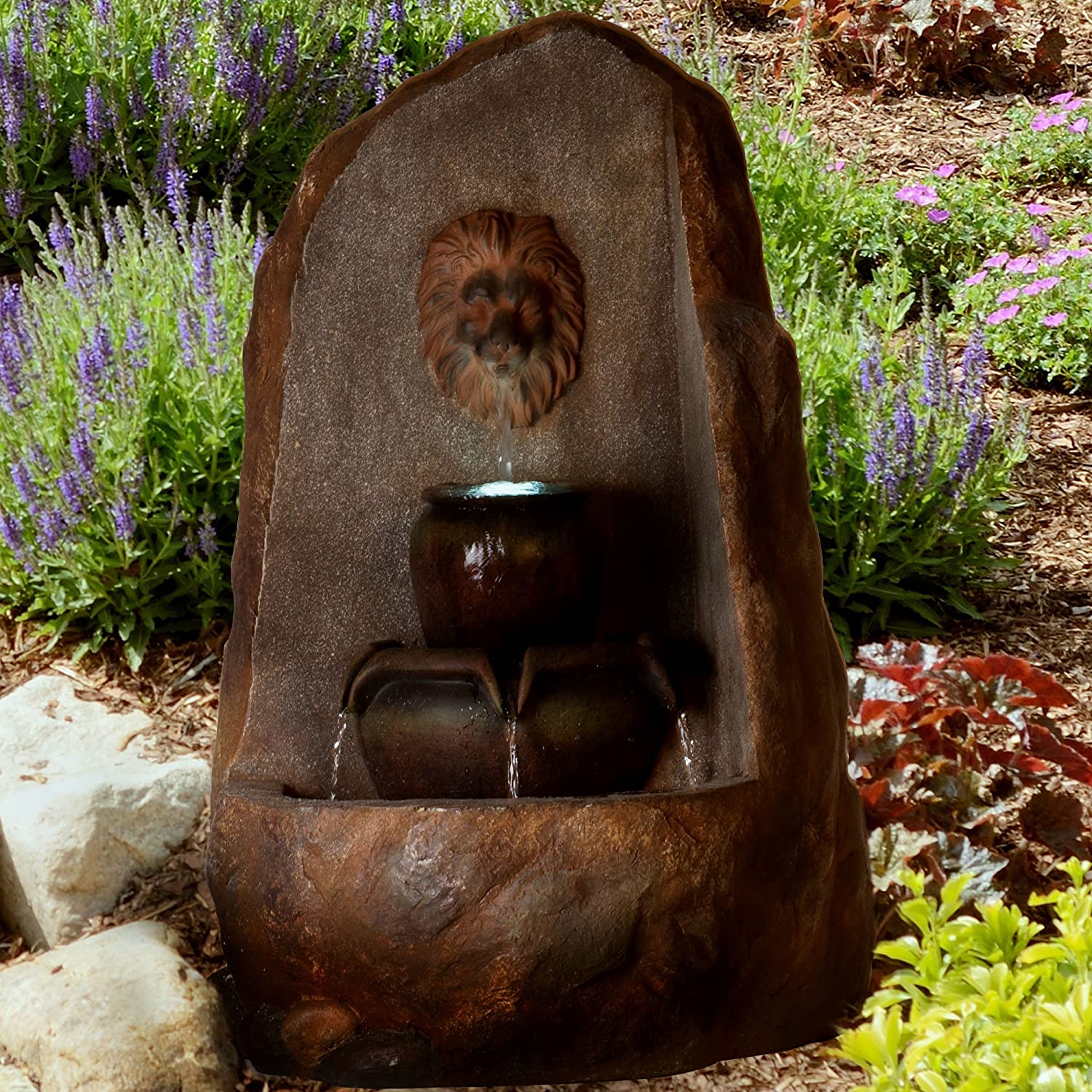 Lion Head Indooroutdoor Water Fountain