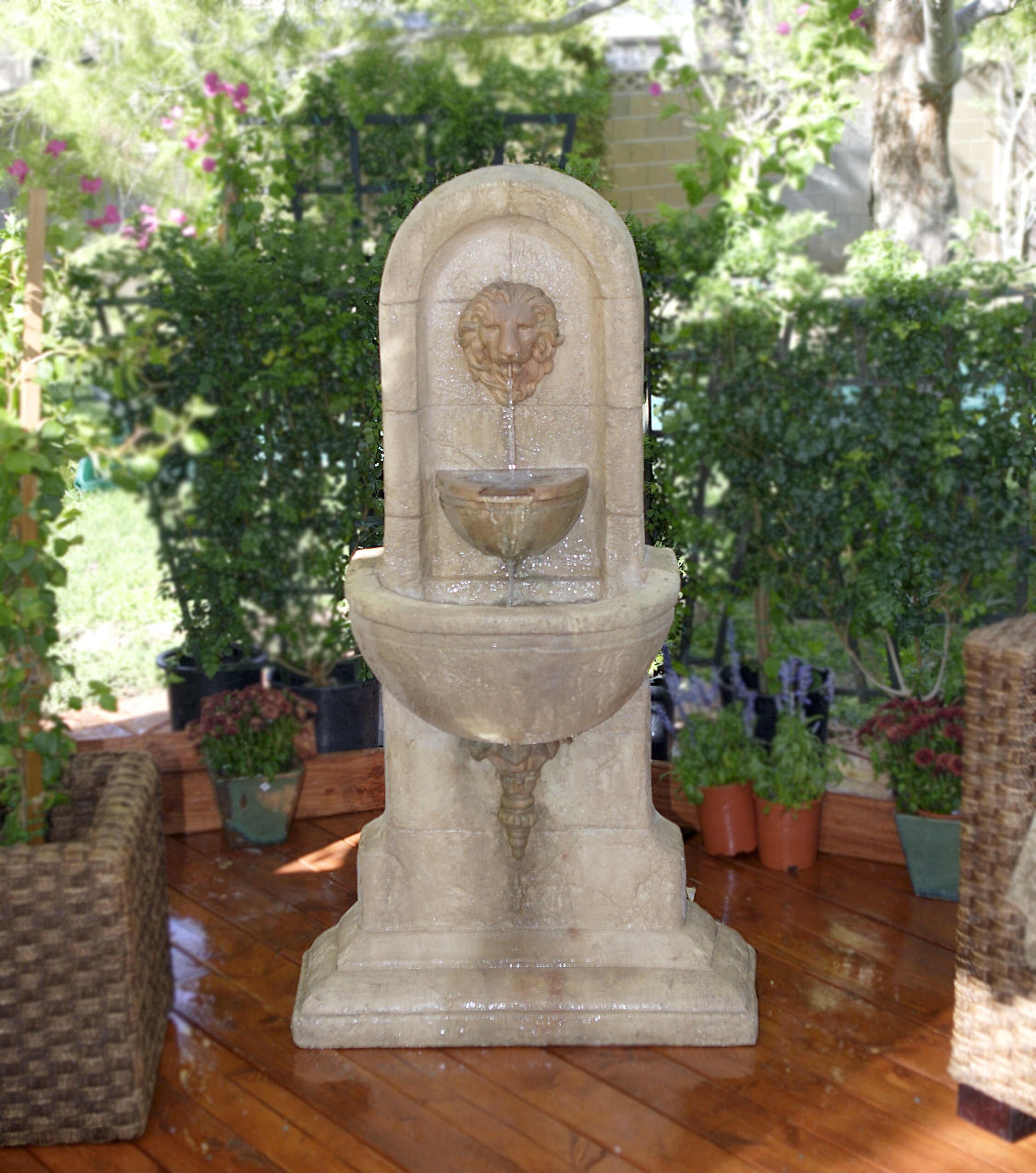 Tmf Luxury Lion Head Wall Garden Fountain Ideas