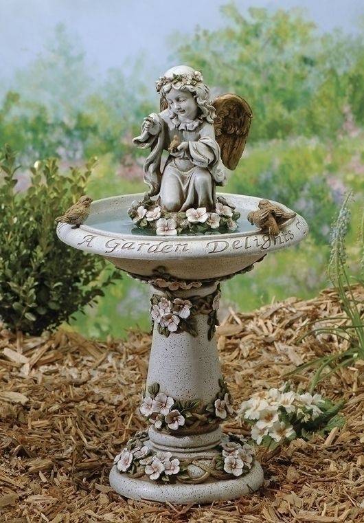 Seated Angel Garden Statue