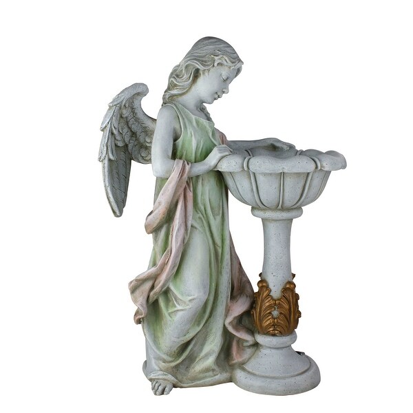 Northlight Heavenly Gardens Resting Angel Bird Bath