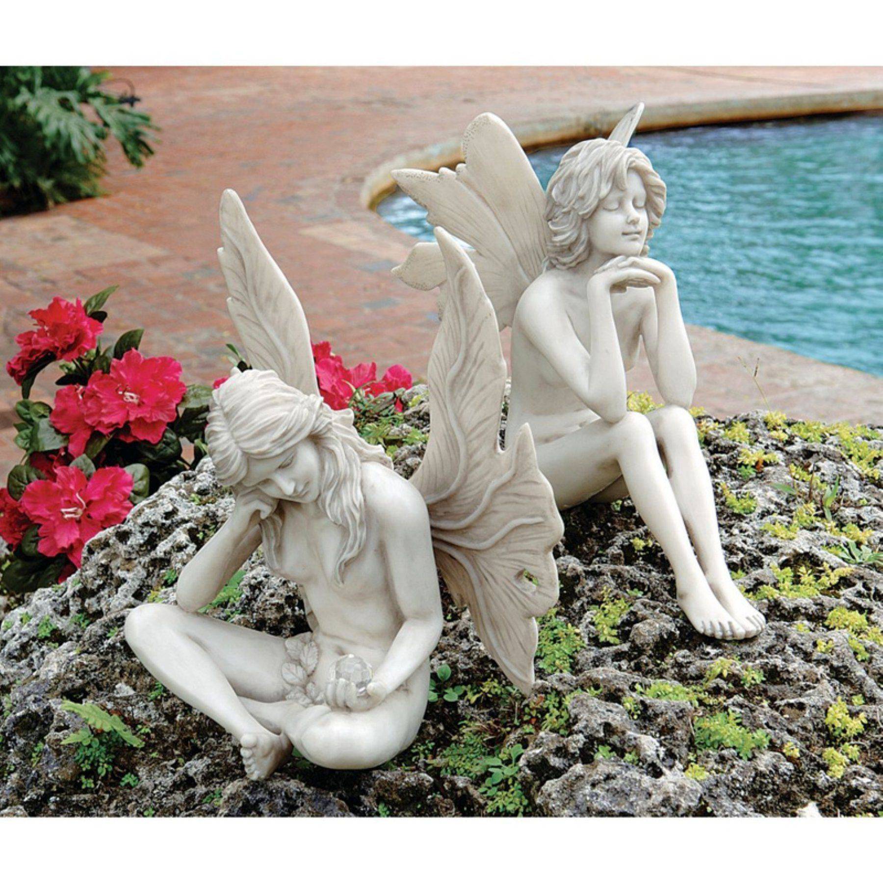Josephs Studio Angel Bird Feeder Outdoor Garden Statue