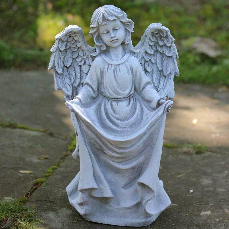 Solar Light Bird Bath Sculpture