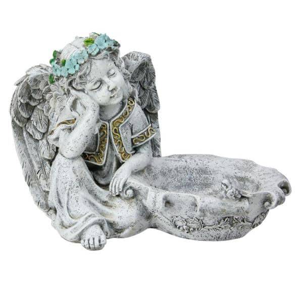 Northlight Heavenly Gardens Resting Angel Bird Bath