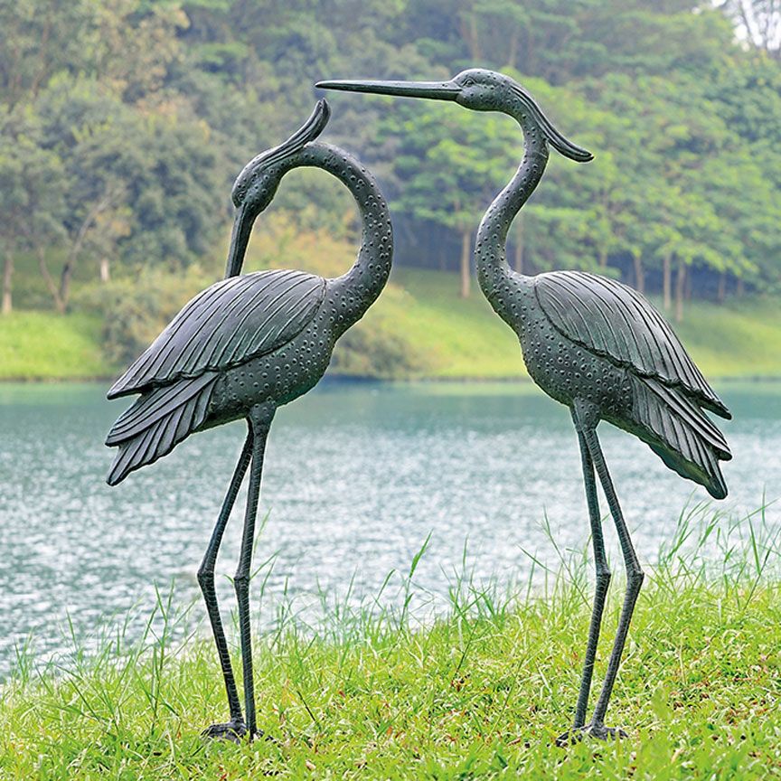 Three Little Bird Garden Figurines