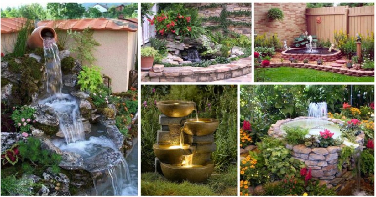 Building Garden Pond Fountains Backyard Design Ideas