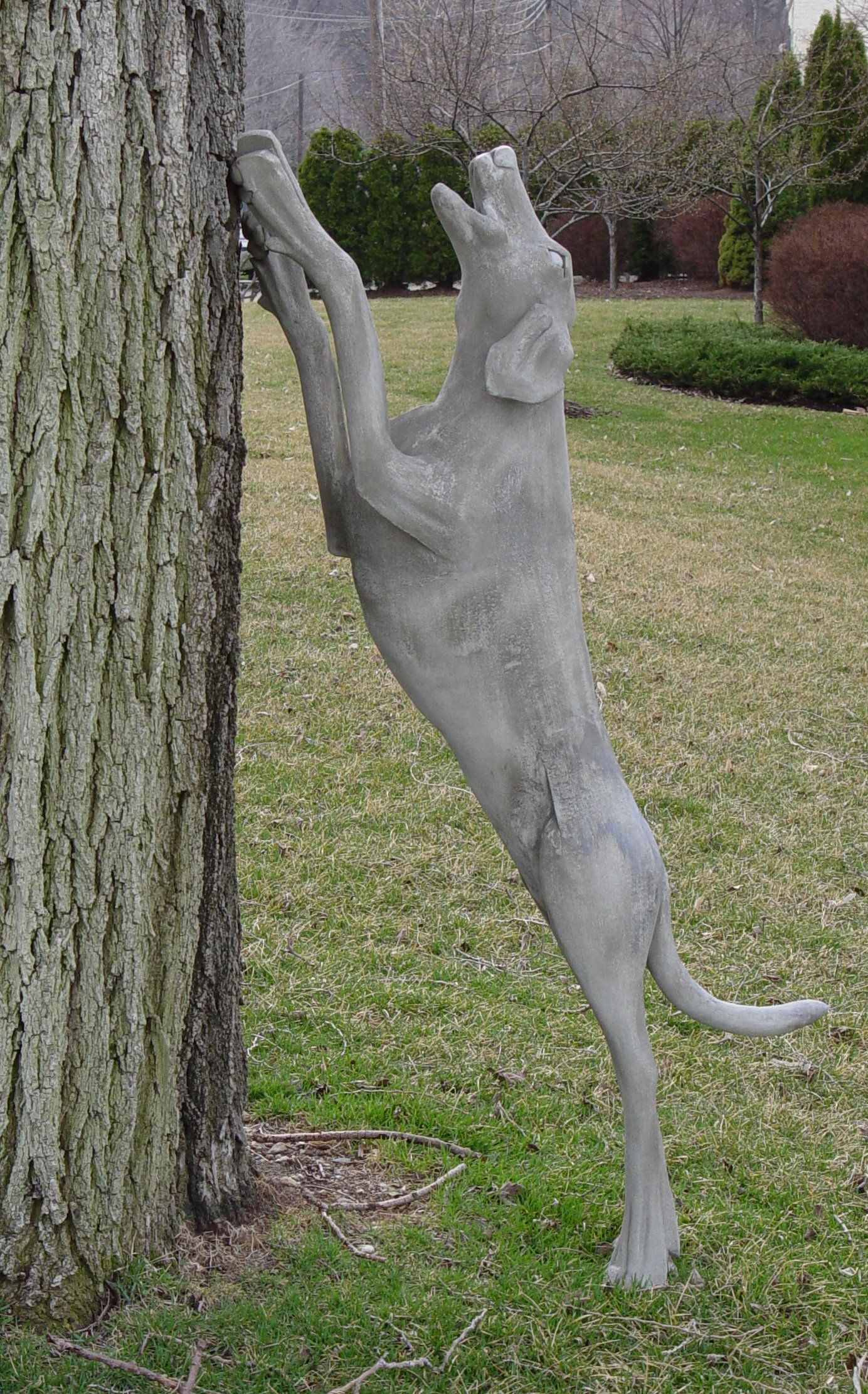 Our Concrete Dog Statue